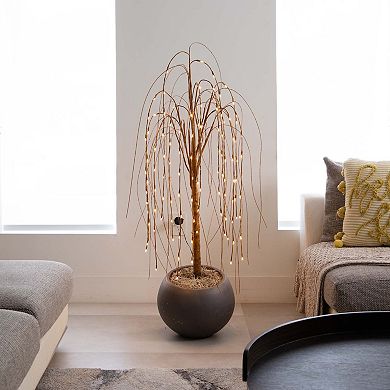 nearly natural 6-ft. Pre-Lit Artificial Willow Tree