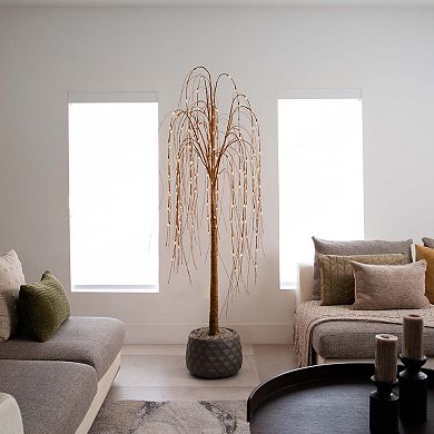 nearly natural 6-ft. Pre-Lit Artificial Willow Tree