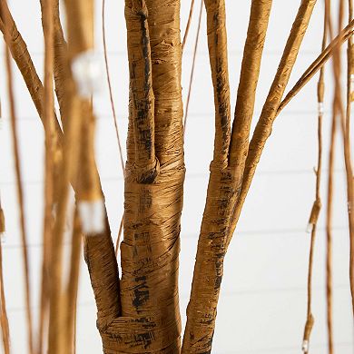 nearly natural 6-ft. Pre-Lit Artificial Willow Tree