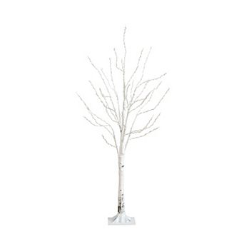 nearly natural 4-ft. Pre-Lit Artificial White Birch Tree