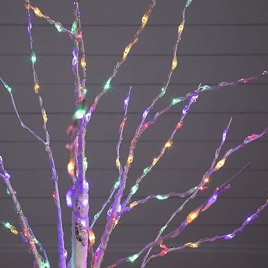 nearly natural 4-ft. Pre-Lit Artificial White Birch Tree