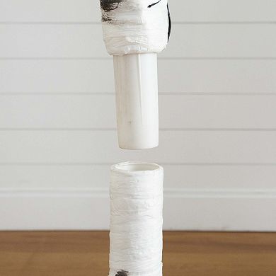 nearly natural 6-ft. Pre-Lit Artificial White Birch Tree with Base