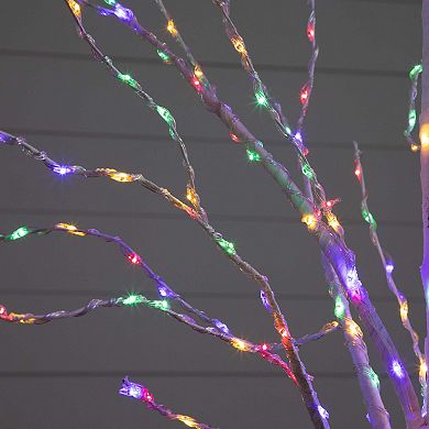 nearly natural 6-ft. Pre-Lit Artificial White Birch Tree with Base
