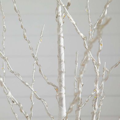 nearly natural 6-ft. Pre-Lit Artificial White Birch Tree with Base
