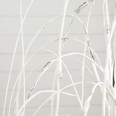 nearly natural 4-ft. Pre-Lit Artificial White Weeping Willow Tree