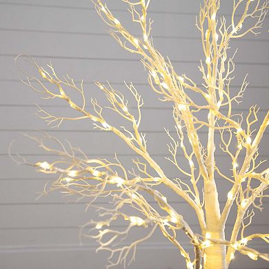 nearly natural 4-ft. Pre-Lit Artificial White Twig Tree