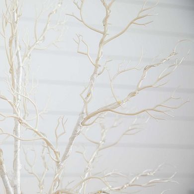 nearly natural 4-ft. Pre-Lit Artificial White Twig Tree