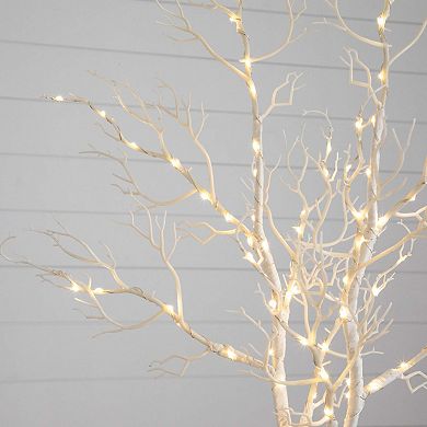 nearly natural 35-in. Pre-Lit Artificial White Birch Branches 2-piece Set