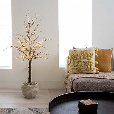 nearly natural 4-ft. Pre-Lit Artificial Twig Tree