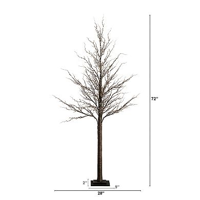 nearly natural 6-ft. Pre-Lit Artificial Twig Tree