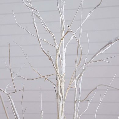 nearly natural 4-ft. Pre-Lit Artificial White Birch Tree