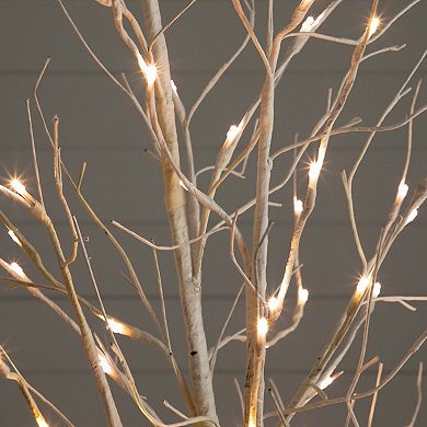 nearly natural 6-ft. Pre-Lit Artificial White Birch Tree
