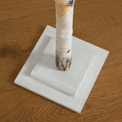 nearly natural 6-ft. Pre-Lit Artificial White Birch Tree