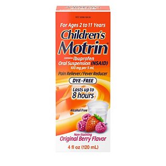 Children’s Motrin® Oral Suspension Dye-Free Berry, 4 Fl. Oz