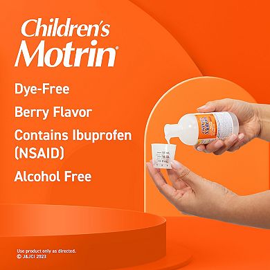 Children’s Motrin® Oral Suspension Dye-Free Berry, 4 Fl. Oz