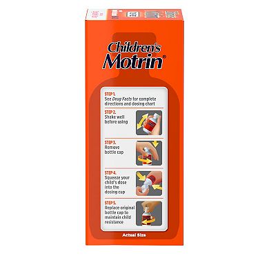 Children’s Motrin® Oral Suspension, Dye-Free Berry, 8 Fl. Oz