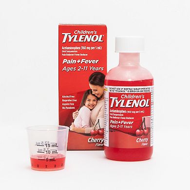 Children’s Tylenol Oral Suspension, Cherry, 4 Fl. Oz