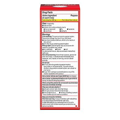 Children's Tylenol Liquid Oral Suspension Pain Reliever & Fever Reducer with Acetaminophen, Aspirin-, Ibuprofen-, High Fructose Corn Syrup- & Dye-Free, Cherry, 4 Fl. Oz