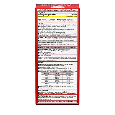Children’s Tylenol Oral Suspension, Dye-Free, Cherry Flavor, 8 Fl. Oz