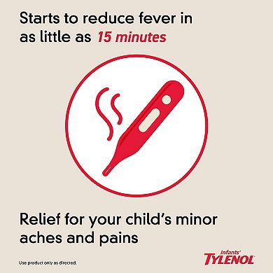 Infants’ Tylenol Oral Suspension, Dye-Free, Cherry, 1 Fl. Oz