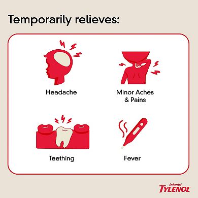 Infants’ Tylenol Oral Suspension, Grape, 1 Fl. Oz