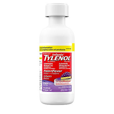 Infants’ Tylenol Oral Suspension, Grape, 2 Fl. Oz