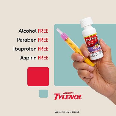 Infants’ Tylenol Oral Suspension, Grape, 2 Fl. Oz
