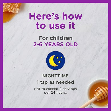 Zarbee's Naturals Kids Cough + Immune Nighttime, Mixed Berry, 4FL Oz