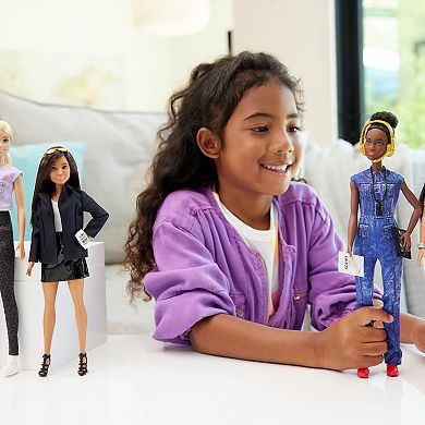 Barbie® Careers Women in Film 4-Pack Dolls with Removable Looks & Accessories