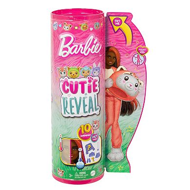 Barbie® Cutie Reveal Costume Kitten as Red Panda Doll & Accessories with 10 Surprises