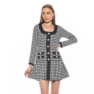 Women's ALEXIA ADMOR Nina Long Sleeve Drop Waist Pleated Dress