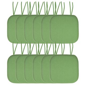 Sweet Home Memory Foam Honeycomb Non-Slip Back Chair Cushion 12 Pack