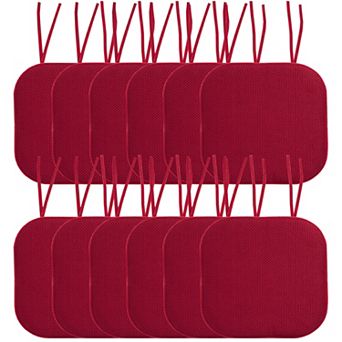Sweet Home Memory Foam Honeycomb Non-Slip Back Chair Cushion 12 Pack
