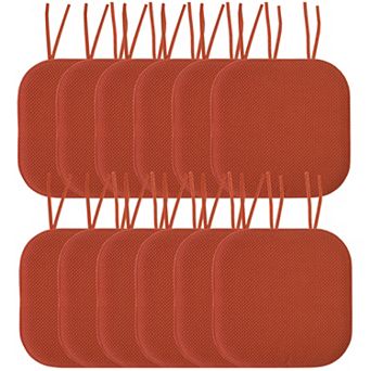 Sweet Home Memory Foam Honeycomb Non-Slip Back Chair Cushion 12 Pack