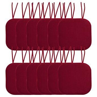 Sweet Home Memory Foam Honeycomb Non-Slip Back Chair Cushion 12 Pack