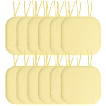 Sweet Home Memory Foam Honeycomb Non-Slip Back Chair Cushion 12 Pack