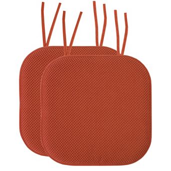 Sweet Home Memory Foam Honeycomb Non-Slip Back Chair Cushion 2 Pack