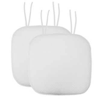 Sweet Home Memory Foam Honeycomb Non-Slip Back Chair Cushion 2 Pack