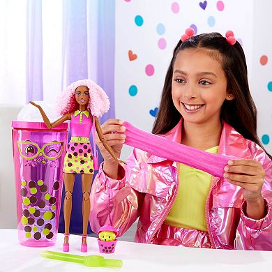 Barbie® Pop Reveal Boba Tea Series Berry Bliss Fashion Doll & Accessories Set with 8 Surprises