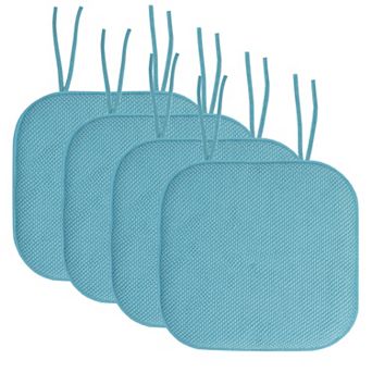 Sweet Home Memory Foam Honeycomb Non-Slip Back Chair Cushion 4 Pack