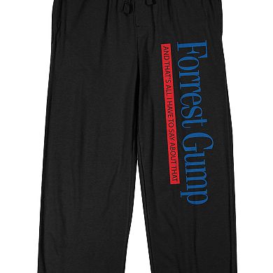 Men's Forrest Gump "And That’s All I Have To Say About That" Pajama Pants