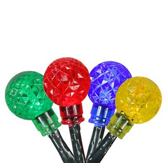 PENN Indoor / Outdoor Green Wire 240 Multicolor LED G20 Globe Christmas Lights