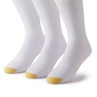 Men's GOLDTOE® 3-Pack Extended Size Non-Binding Crew Socks