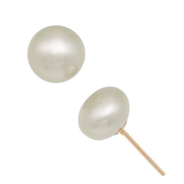 8-9mm Peacock Cultured Freshwater Pearl Earrings