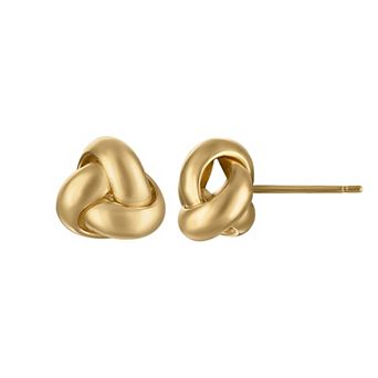 10k Gold Italian Love Knot Earrings