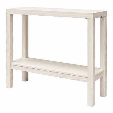 Ameriwood Home 2-Piece Parsons Wrap-Around Sofa Accent Tables Set