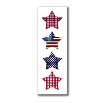 COURTSIDE MARKET Patriotic Stars Plaque Wall Art
