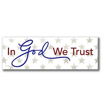 COURTSIDE MARKET In God We Trust Plaque Wall Art