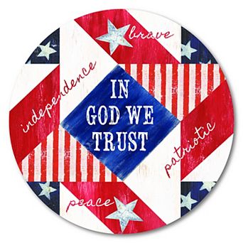 COURTSIDE MARKET Patriotic II Plaque Wall Art