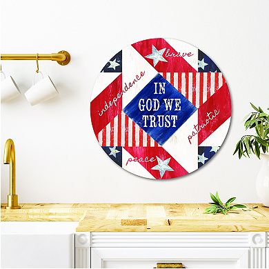 COURTSIDE MARKET Patriotic II Plaque Wall Art